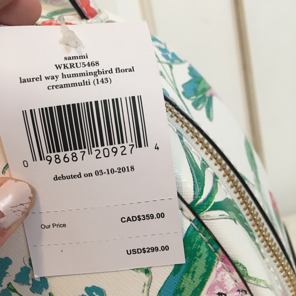 🌟2xHP🌟 NWT Kate spade hummingbird sammi backpack - Picture 2 of 6